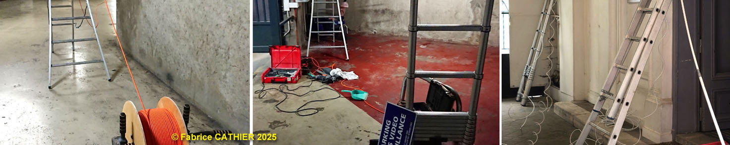 Tirage de câble et installation de vidéosurveillance par F. Cathier EI